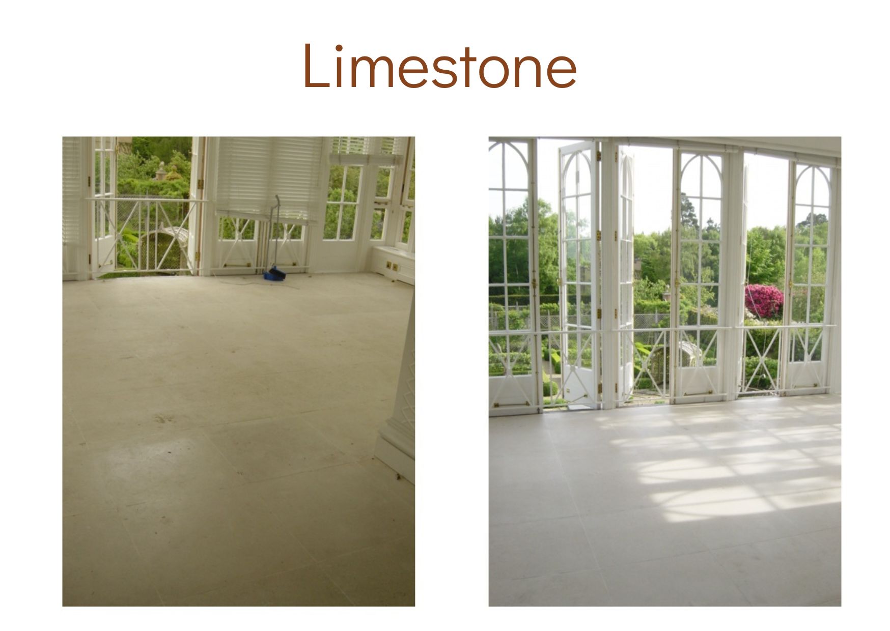 Limestone cleaned