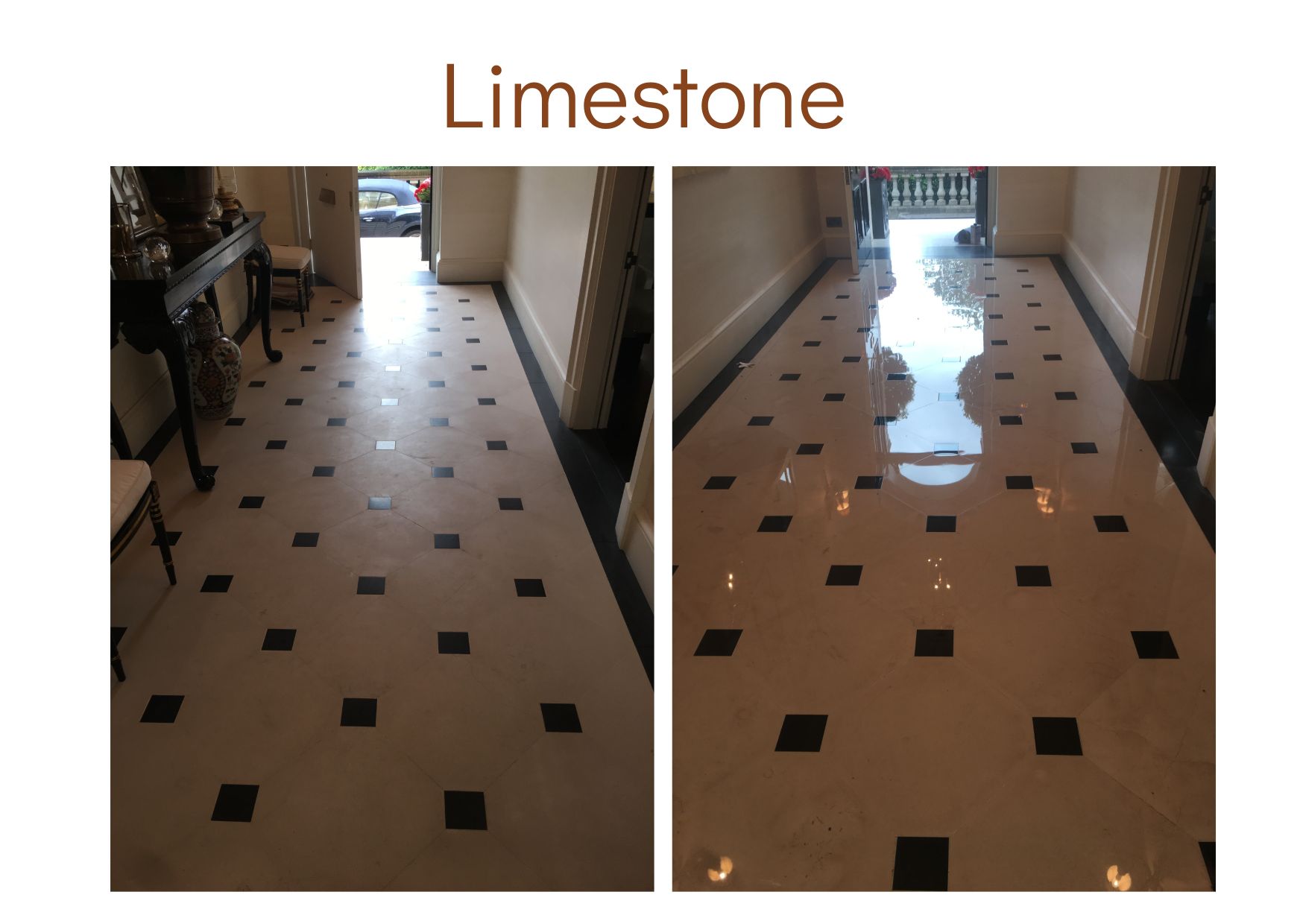 Limestone cleaned