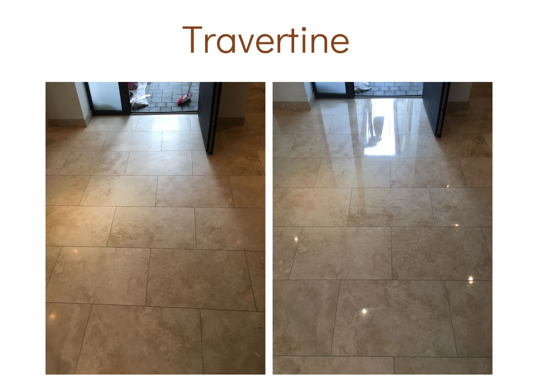 Travertine cleaned