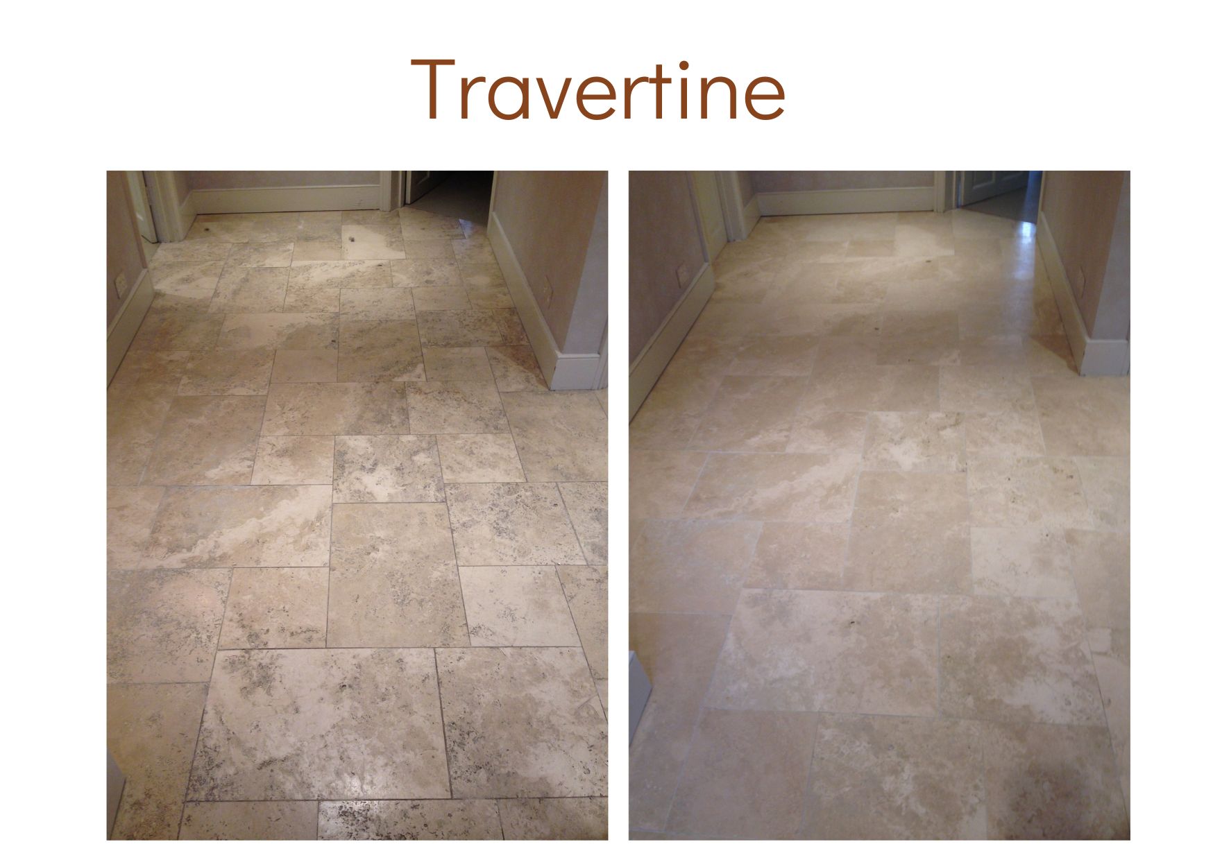 Travertine cleaned