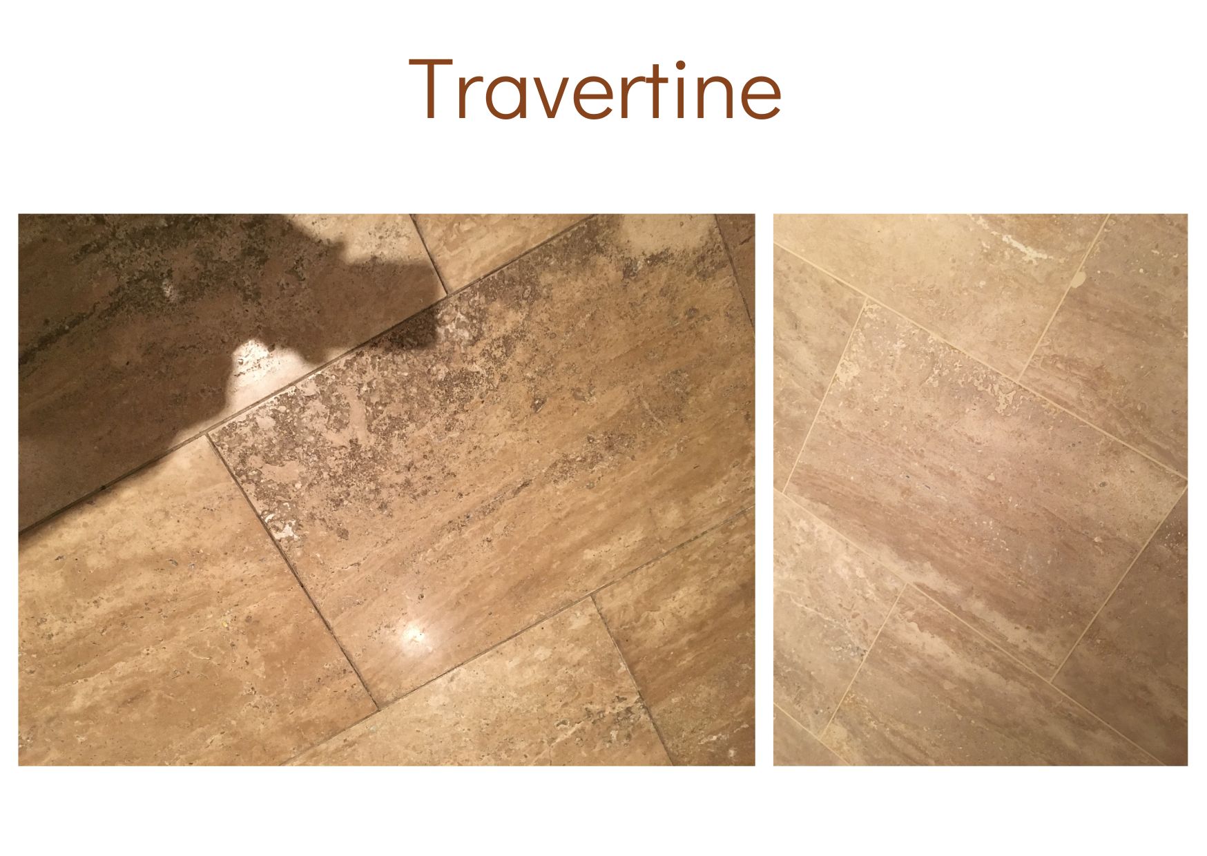 Travertine cleaned