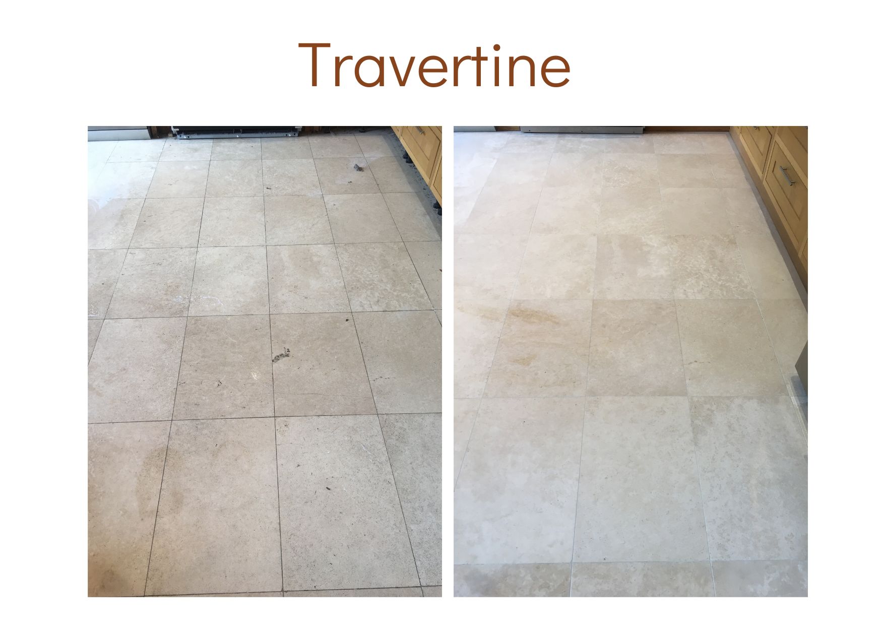 Travertine cleaned