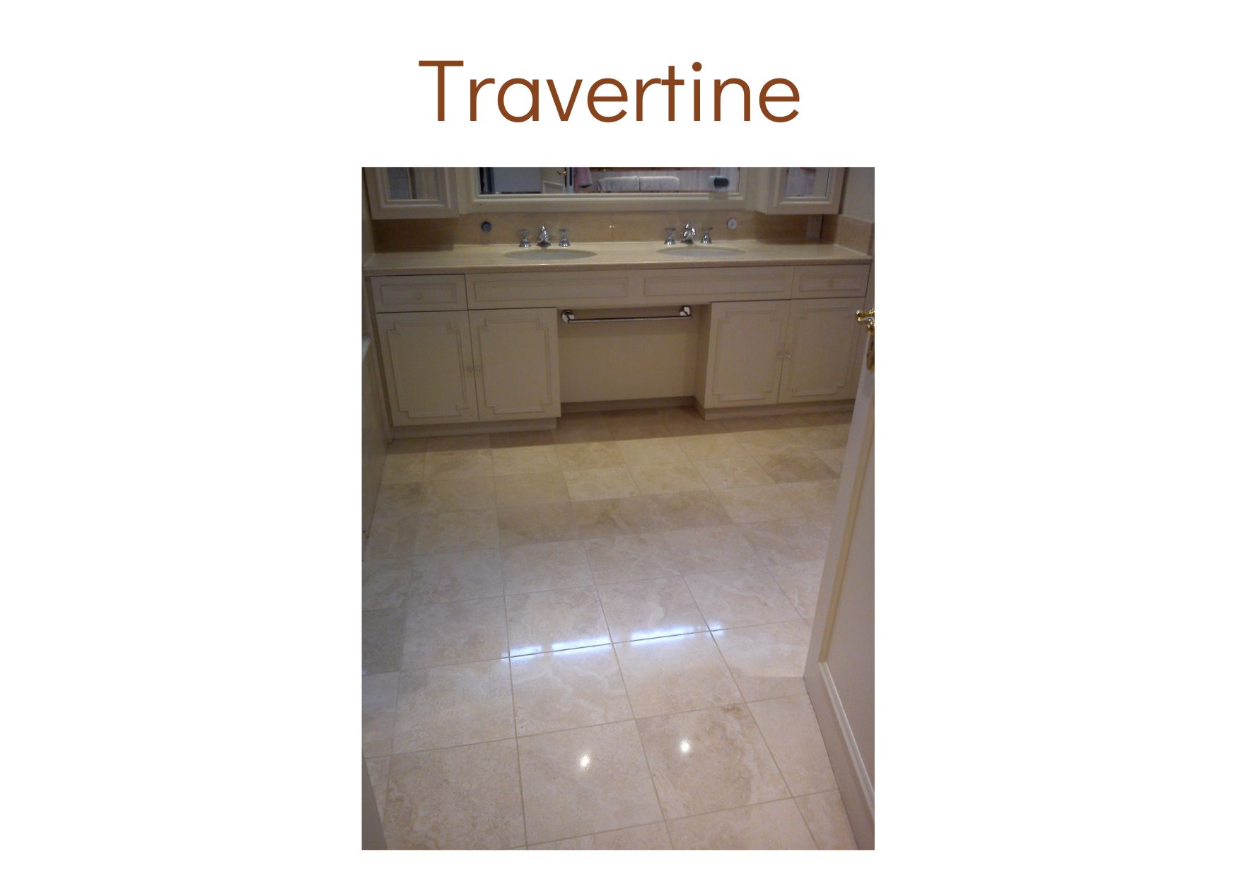 Travertine cleaned