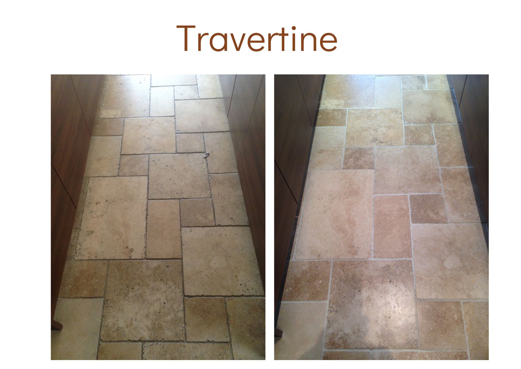 Travertine cleaned