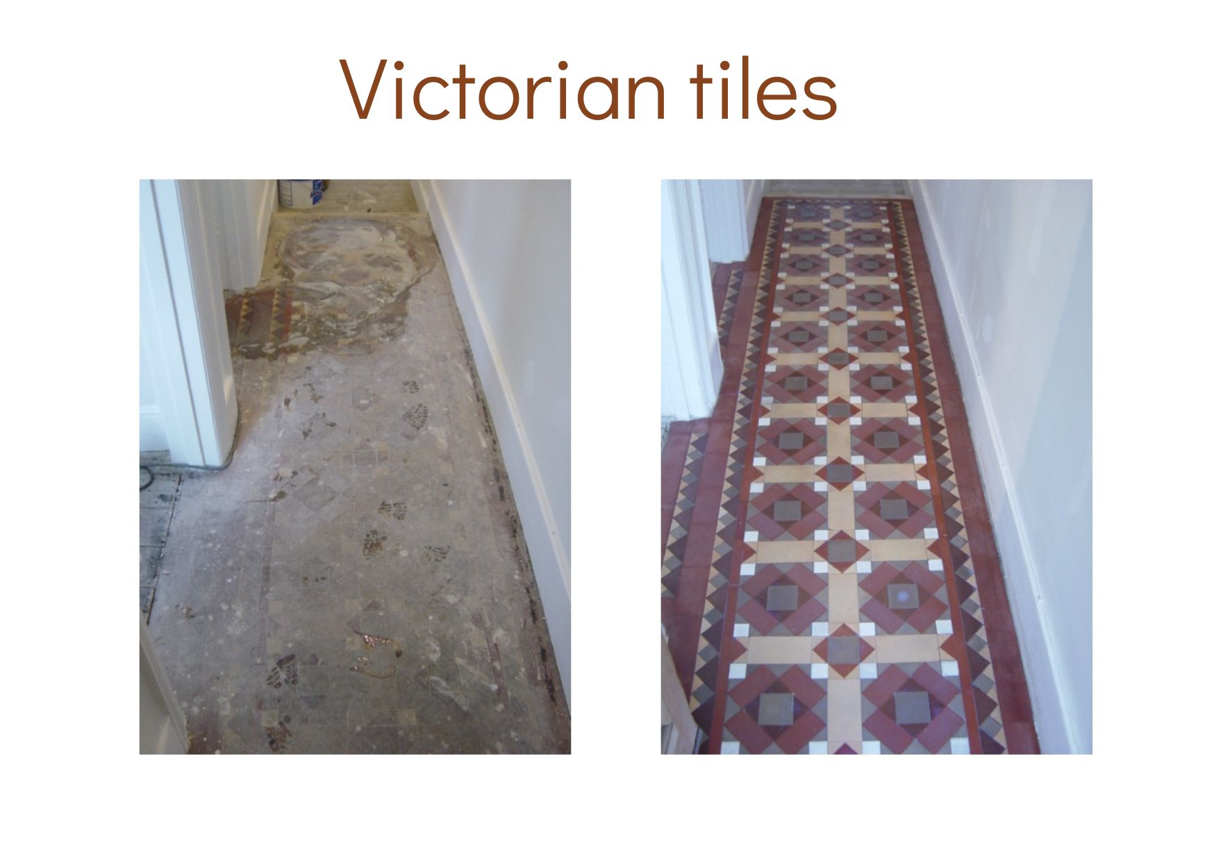 Victorian tiles repair